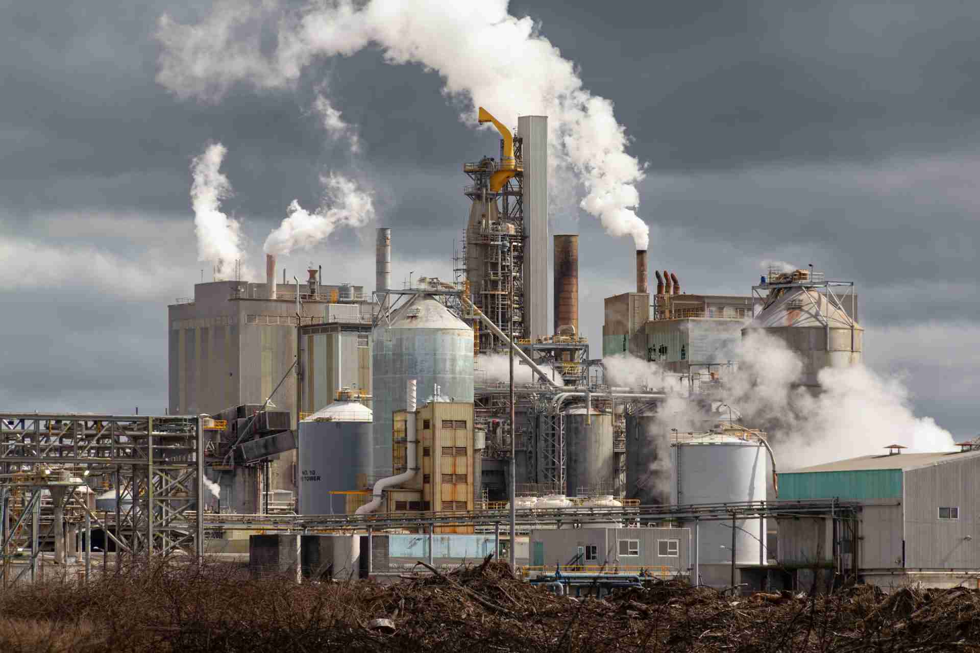 Kinleith pulp and paper mill at Tokoroa, New Zealand, after paper production ceased in June 2025