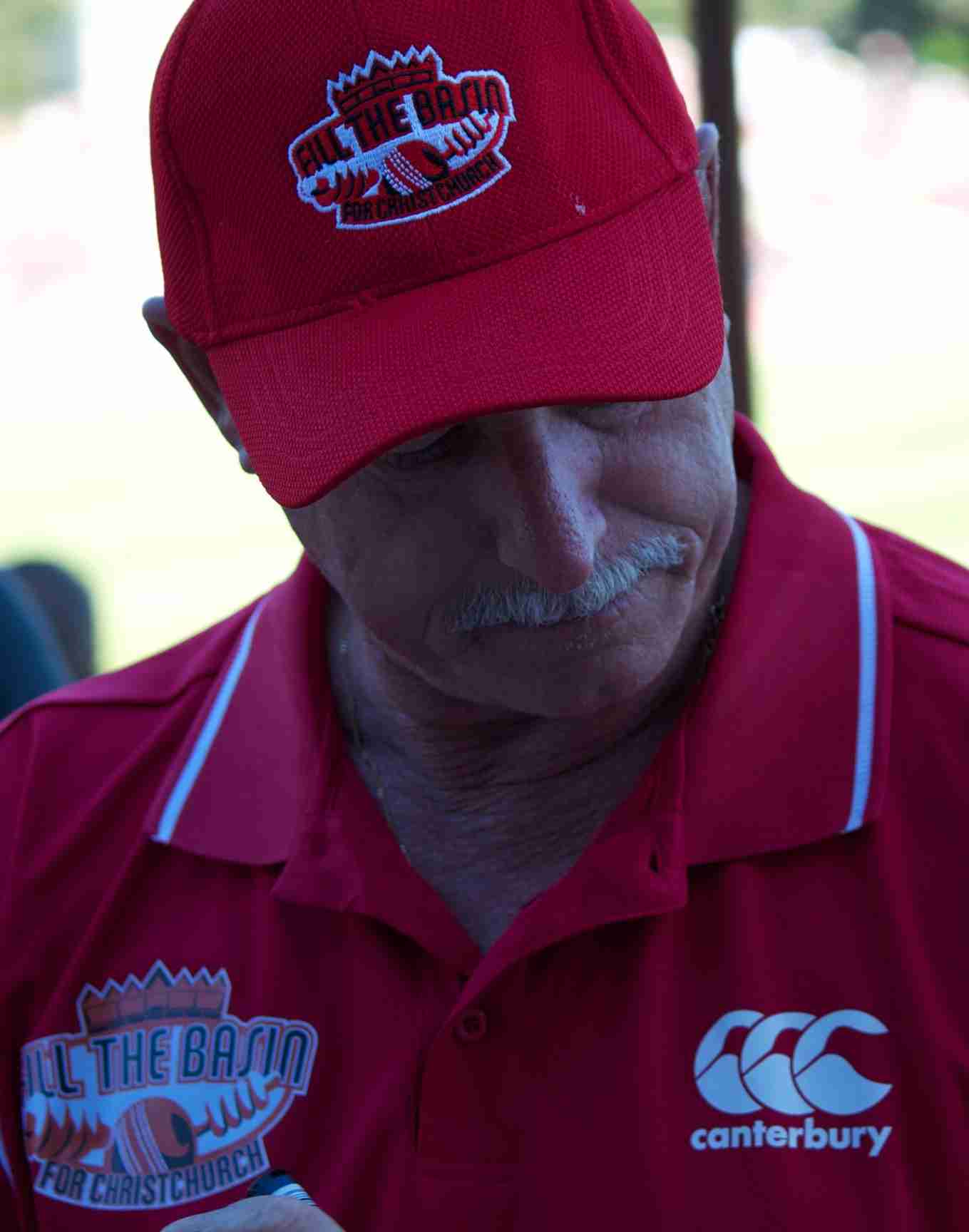 Sir Richard Hadlee at Fill the Basin for Christchurch, the Wellington charity match for victims of the February 2011 earthquake