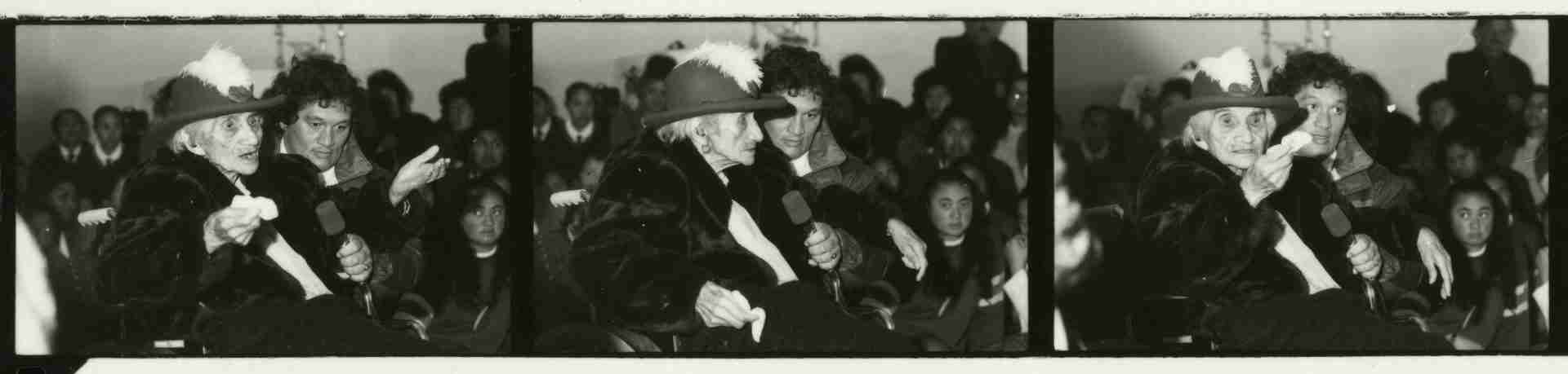 Dame Whina Cooper photographed on 20 September 1993, six months before her death at Panguru