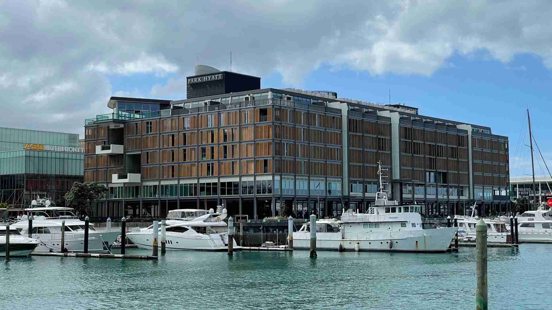 Park Hyatt Auckland five star waterfront luxury hotel on Viaduct Harbour